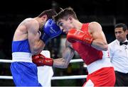 14 August 2016; Michael Conlan, right, of Ireland in action against Aram Avagyan of Armenia during their Bantamweight preliminary round of 16 bout in the Riocentro Pavillion 6 Arena, Barra da Tijuca, during the 2016 Rio Summer Olympic Games in Rio de Janeiro, Brazil. Photo by Ramsey Cardy/Sportsfile