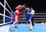 14 August 2016; Michael Conlan, left, of Ireland in action against Aram Avagyan of Armenia during their Bantamweight preliminary round of 16 bout in the Riocentro Pavillion 6 Arena, Barra da Tijuca, during the 2016 Rio Summer Olympic Games in Rio de Janeiro, Brazil. Photo by Ramsey Cardy/Sportsfile