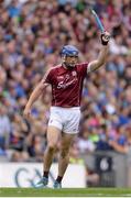 14 August 2016; Cyril Donnellan of Galway looks for a replacement hurley during the GAA Hurling All-Ireland Senior Championship Semi-Final game between Galway and Tipperary at Croke Park, Dublin. Photo by Piaras Ó Mídheach/Sportsfile