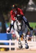14 August 2016; Nicola Philippaerts of Belgium competes in the Individual Jumping 1st Qualifier at the Olympic Equestrian Centre, Deodoro, during the 2016 Rio Summer Olympic Games in Rio de Janeiro, Brazil. Photo by Brendan Moran/Sportsfile