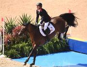 14 August 2016; Ben Maher of Great Britain on Tic Tac competes in the Individual Jumping 1st Qualifier at the Olympic Equestrian Centre, Deodoro, during the 2016 Rio Summer Olympic Games in Rio de Janeiro, Brazil. Photo by Brendan Moran/Sportsfile
