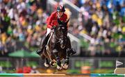 14 August 2016; Tiffany Foster of Canada on Tripple X III competes in the Individual Jumping 1st Qualifier at the Olympic Equestrian Centre, Deodoro, during the 2016 Rio Summer Olympic Games in Rio de Janeiro, Brazil. Photo by Brendan Moran/Sportsfile