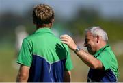 14 August 2016; Ireland golf manager Paul McGinley with Seamus Power following the final round of the Men's Strokeplay competition at the Olympic Golf Course, Barra de Tijuca, during the 2016 Rio Summer Olympic Games in Rio de Janeiro, Brazil. Photo by Ramsey Cardy/Sportsfile
