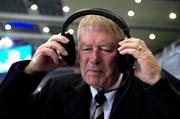 30 October 2010; RTÉ match commentator Micheál Ó Muircheartaigh after commentating on his last ever GAA game. Irish Daily Mail International Rules Series 2nd Test, Ireland v Australia, Croke Park, Dublin. Picture credit: Ray McManus / SPORTSFILE