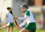 30 October 2010; Colette McSorley, Ireland, in action against Scotland. Ladies Shinty / Camogie International, Ireland v Scotland, Ratoath GAA Club, Ratoath, Co. Meath. Picture credit: Alan Place / SPORTSFILE
