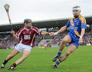 31 October 2010; Damien McClearn, Loughrea, in action against Eoin Forde, Clarinbridge. Galway County Senior Hurling Championship Final, Clarinbridge v Loughrea, Pearse Stadium, Galway. Picture credit: Brian Lawless / SPORTSFILE