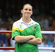 18 September 2010; Katie Taylor, Ireland, after defeating Cheng Dong, China, during their 60kg Lightweight Final. AIBA Women World Boxing Championships Barbados 2010 - Finals, Garfield Sobers Sports Gymnasium, Bridgetown, Barbados. Picture credit: Stephen McCarthy / SPORTSFILE