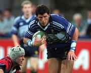 17 August 2001; Shane Horgan of Leinster during the Celtic League match between Leinster and Glasgow at Donnybrook in Dublin. Photo by Matt Browne/Sportsfile