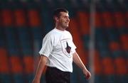 22 August 2001; Stephen Kenny, the Longford Town manager,  pictured during a training session at the Lovech Stadium. Longford Town play Litek Lovech in the UEFA Cup Qualifying Round 2nd Leg.  Soccer. Picture credit; Damien Eagers / SPORTSFILE *EDI*