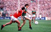 17 September 1989; Anthony Finnerty of Mayo during the All-Ireland Senior Football Championship Final between Cork and Mayo at Croke Park in Dublin. Photo by Ray McManus/Sportsfile