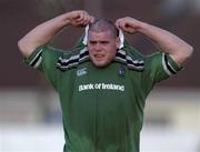 24 August 2001; Peter Bracken of Connacht during the Cletic League match between Connacht and Edinburgh at The Sportsgrounds in Galway. Photo by Brendan Moran/Sportsfile