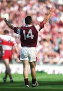 26 August 2001; Padraig Joyce of Galway during the Bank of Ireland All-Ireland Senior Football Championship Semi-Final match between Galway and Derry at Croke Park in Dublin. Photo by Brendan Moran/Sportsfile