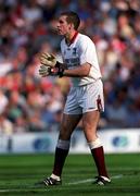 26 August 2001; Galway goalkeeper Alan Keane during the Bank of Ireland All-Ireland Senior Football Championship Semi-Final match between Galway and Derry at Croke Park in Dublin. Photo by Brendan Moran/Sportsfile