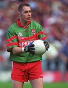 26 August 2001; Derry goalkeeper Michael Conlon during the Bank of Ireland All-Ireland Senior Football Championship Semi-Final match between Galway and Derry at Croke Park in Dublin. Photo by Ray McManus/Sportsfile