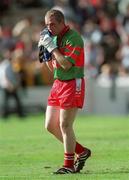 26 August 2001; Derry's Owen McCloskey following the Bank of Ireland All-Ireland Senior Football Championship Semi-Final match between Galway and Derry at Croke Park in Dublin. Photo by Ray McManus/Sportsfile