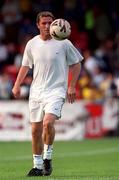 3 August 2001; Robbie Keane of Leeds United prior to pre-season friendly match between Dublin City and Leeds United at Tolka Park in Dublin. Photo by Brian Lawless/Sportsfile