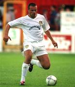 3 August 2001; Mark Viduka of Leeds United during a pre-season friendly match between Dublin City and Leeds United at Tolka Park in Dublin. Photo by Brian Lawless/Sportsfile