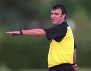 27 August 2001; Referee Eddie Barr during the Eircom League Premier Division match between Dundalk and Shelbourne at Oriel Park in Dundalk, Louth. Photo by David Maher/Sportsfile