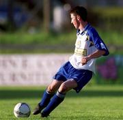26 August 2001; Paul Shields of Monaghan United during the eircom League Premier Division match between Monaghan United and Galway United at Century Homes Park in Monaghan. Photo by David Maher/Sportsfile