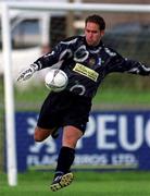 26 August 2001; Monaghan United goalkeeper Robert Forde during the eircom League Premier Division match between Monaghan United and Galway United at Century Homes Park in Monaghan. Photo by David Maher/Sportsfile