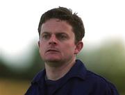 26 August 2001; Monaghan United manager Gary Howlett during the eircom League Premier Division match between Monaghan United and Galway United at Century Homes Park in Monaghan. Photo by David Maher/Sportsfile