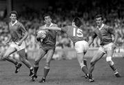 24 August 1986; Kerry's Denis &quot;Ogie&quot; Moran in action against Meath's Liam Hayes, left, Bernard Flynn, 15, and Colm O'Rourke during the All-Ireland Senior Football Championship Semi-Final match between Meath and Kerry at Croke Park in Dublin. Photo by Ray McManus/Sportsfile