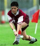 18 August 2001; Martina Harkin of Galway during the All-Ireland Senior Camogie Championship Semi-Final match between Kilkenny and Galway at Cusack Park in Mullingar, Westmeath. Photo by Matt Browne/Sportsfile