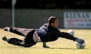 28 August 2001; Shay Given during a Republic of Ireland training session at John Hyland Park in Baldonnell, Dublin. Photo by David Maher/Sportsfile