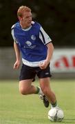 28 August 2001; Gary Doherty during a Republic of Ireland training session at John Hyland Park in Baldonnell, Dublin. Photo by David Maher/Sportsfile