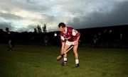 29 August 2001; Galway's Kevin Broderick during a Galway hurling press night at Pearse Stadium ahead of the Guinness All-Ireland Senior Hurling Championship Final. Photo by Matt Browne/Sportsfile