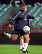 31 August 2001; Roy Keane during a Republic of Ireland training session at Lansdowne Road in Dublin. Photo by Matt Browne/Sportsfile