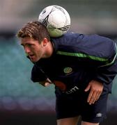 31 August 2001; Robbie Keane during a Republic of Ireland training session at Lansdowne Road in Dublin. Photo by Matt Browne/Sportsfile