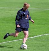 31 August 2001; Steve Staunton during a Republic of Ireland training session at Lansdowne Road in Dublin. Photo by Brendan Moran/Sportsfile
