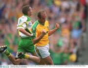 2 September 2001; John McDermott, Meath, celebrates after scoring a goal for his side. Meath v Kerry, All Ireland Senior Football Semi-Final, Croke Park, Dublin. Picture credit; Ray McManus / SPORTSFILE