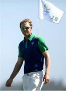 14 August 2016; Seamus Power of Ireland after playing his final shot of the final round of the Men's Strokeplay competition at the Olympic Golf Course, Barra de Tijuca, during the 2016 Rio Summer Olympic Games in Rio de Janeiro, Brazil. Photo by Ramsey Cardy/Sportsfile