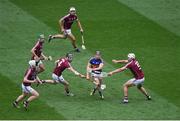 14 August 2016; Dan McCormack of Tipperary in action against Galway players, left to right, John Hanbury, David Burke, Pádraic Mannion, Daithí Burke, and Gearóid McInerney, during the GAA Hurling All-Ireland Senior Championship Semi-Final game between Galway and Tipperary at Croke Park, Dublin. Photo by Daire Brennan/Sportsfile
