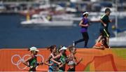 14 August 2016; Lizzie Lee of Ireland, second from right, competes during the Women's Marathon during the 2016 Rio Summer Olympic Games in Rio de Janeiro, Brazil. Photo by Stephen McCarthy/Sportsfile