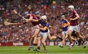 14 August 2016; Michael Cahill of Tipperary prepares to clear under pressure from Galway players Conor Cooney, Jason Flynn and John O'Dwyer, 25, of Galway during the GAA Hurling All-Ireland Senior Championship Semi-Final game between Galway and Tipperary at Croke Park, Dublin. Photo by Ray McManus/Sportsfile