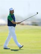 14 August 2016; Padraig Harrington of Ireland in action during the final round of the Men's Strokeplay competition at the Olympic Golf Course, Barra de Tijuca, during the 2016 Rio Summer Olympic Games in Rio de Janeiro, Brazil. Photo by Ramsey Cardy/Sportsfile