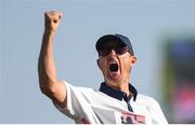 14 August 2016; Justin Rose of Great Britain celebrates winning the Men's golf competition at the Olympic Golf Course, Barra de Tijuca, during the 2016 Rio Summer Olympic Games in Rio de Janeiro, Brazil. Photo by Ramsey Cardy/Sportsfile