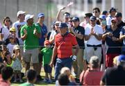 14 August 2016; Matt Kuchar of USA following his tee shot on the 17th hole during the final round of the Men's Strokeplay competition at the Olympic Golf Course, Barra de Tijuca, during the 2016 Rio Summer Olympic Games in Rio de Janeiro, Brazil. Photo by Ramsey Cardy/Sportsfile
