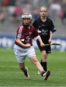 14 August 2016; Roisín McDonagh, St Patrick's NS, Geevagh, Sligo, representing Galway,  during the INTO Cumann na mBunscol GAA Respect Exhibition Go Games at the GAA Hurling All-Ireland Senior Championship Semi-Final game between Galway and Tipperary at Croke Park, Dublin. Photo by David Maher/Sportsfile