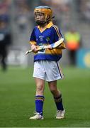 14 August 2016; Saoirse Keating, Sisters of Charity, Clonmel, Tipperary, representing Tipperary, during the INTO Cumann na mBunscol GAA Respect Exhibition Go Games at the GAA Hurling All-Ireland Senior Championship Semi-Final game between Galway and Tipperary at Croke Park, Dublin. Photo by David Maher/Sportsfile