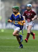 14 August 2016; Bronagh Smyth, St Patrick's PS, Derrygonnelly, Fermanagh, representing Tipperary,  during the INTO Cumann na mBunscol GAA Respect Exhibition Go Games at the GAA Hurling All-Ireland Senior Championship Semi-Final game between Galway and Tipperary at Croke Park, Dublin. Photo by David Maher/Sportsfile