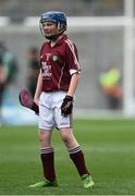 14 August 2016; Éadaoin Ó Snodaigh, Gaelscoil Inse Chóir, Dublin, representing Galway, during the INTO Cumann na mBunscol GAA Respect Exhibition Go Games at the GAA Hurling All-Ireland Senior Championship Semi-Final game between Galway and Tipperary at Croke Park, Dublin. Photo by David Maher/Sportsfile