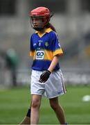 14 August 2016; Grace Ní Chongaile, Gaelscoil na Bóinne, Trim, Meath, representing Tipperary, during the INTO Cumann na mBunscol GAA Respect Exhibition Go Games at the GAA Hurling All-Ireland Senior Championship Semi-Final game between Galway and Tipperary at Croke Park, Dublin. Photo by David Maher/Sportsfile