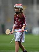 14 August 2016; Millie Keane, St Joseph's NS, Leitrim Village, Leitrim, representing Galway, during the INTO Cumann na mBunscol GAA Respect Exhibition Go Games at the GAA Hurling All-Ireland Senior Championship Semi-Final game between Galway and Tipperary at Croke Park, Dublin. Photo by David Maher/Sportsfile