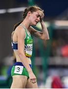 14 August 2016; Ciara Mageean of Ireland dejected after the semi-final of the Women's 1500m in the Olympic Stadium during the 2016 Rio Summer Olympic Games in Rio de Janeiro, Brazil. Photo by Brendan Moran/Sportsfile