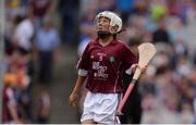 14 August 2016; Riley Mac Thomáis, Scoil Chrónáin, Rathcoole, Dublin, representing Galway, during the INTO Cumann na mBunscol GAA Respect Exhibition Go Games at the GAA Hurling All-Ireland Senior Championship Semi-Final game between Galway and Tipperary at Croke Park, Dublin. Photo by Piaras Ó Mídheach/Sportsfile