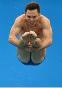 15 August 2016; Oliver Dingley of Ireland in action during the preliminary round of the Men's 3m springboard in the Maria Lenk Aquatics Centre, Barra da Tijuca, during the 2016 Rio Summer Olympic Games in Rio de Janeiro, Brazil. Photo by Brendan Moran/Sportsfile